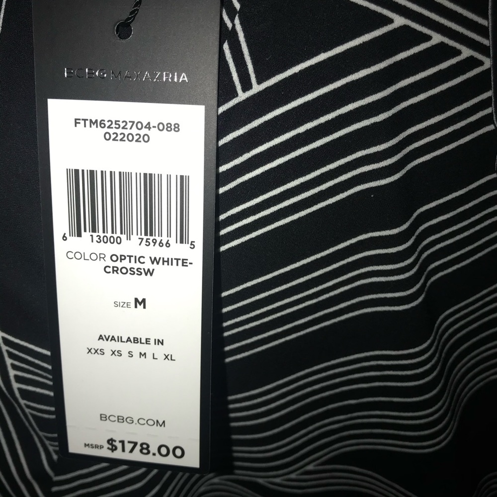 BCBGMAXAZRIA Womens Geometric Hi-Low dress /Tunic - Picture 12 of 12